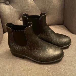 Glitter Rubber Chelsea Boots girls 13